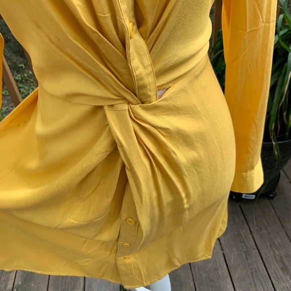 Very J Twisted Front Shirt Dress - Picture 3 of 8